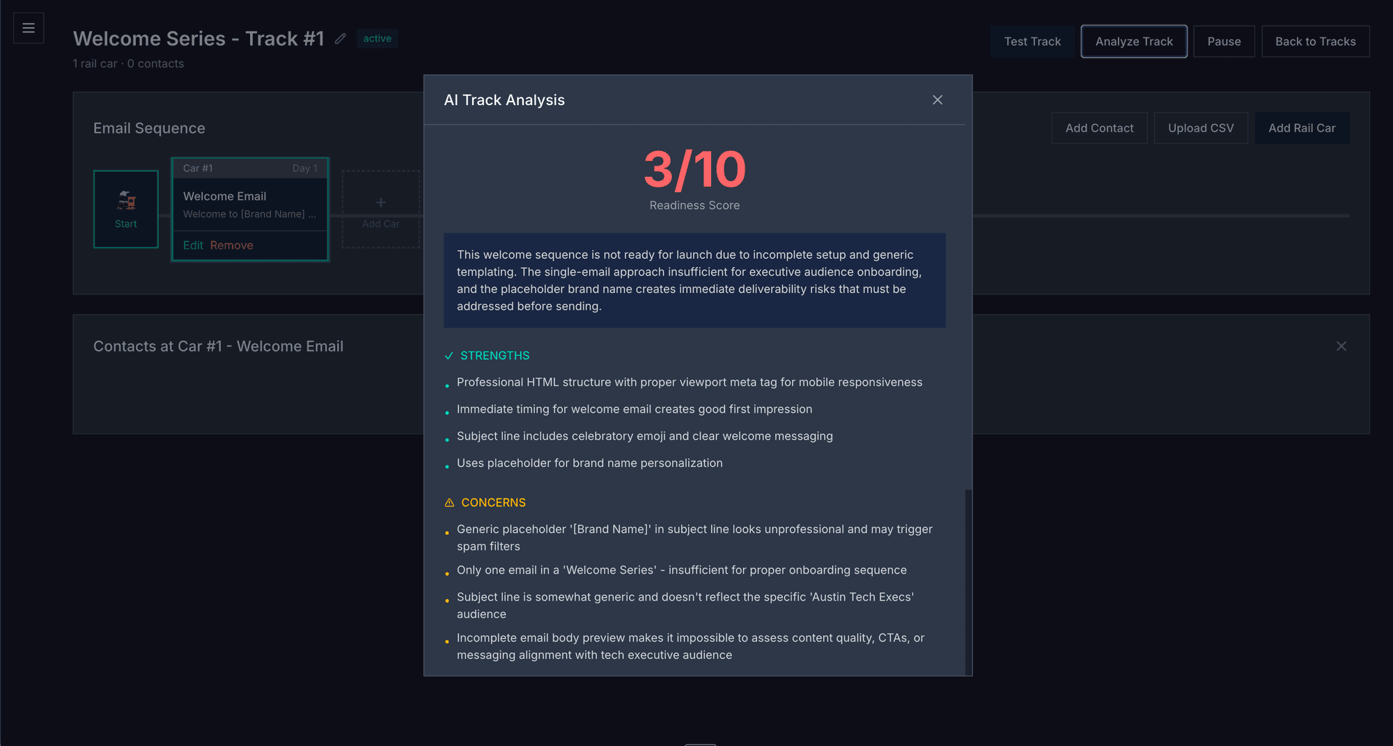 AI Analysis - Get readiness scores and feedback